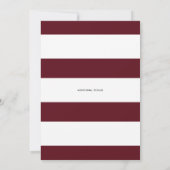 ボホウォーターカラーオータムリースウェディングシャワー 招待状 (裏面)