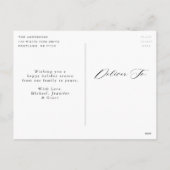 ボホウォーターカラーグリーンリーリースノンフォト シーズンポストカード (裏面)