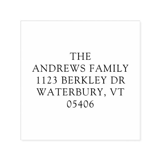 ボホウォーターカラーツリー差出人住所 セルフインキングスタンプ (デザイン)