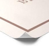 ボホウォーターカラーパンパスグラスブライダルシャワー ポスター (角)