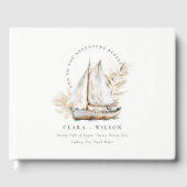 ボホウォーターカラーパームセーロボートシースケー結婚プ ゲストブック (正面)