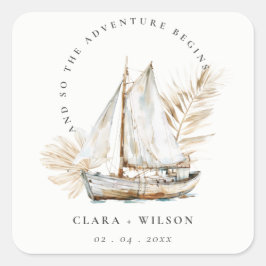 ボホウォーターカラーパームセーロボートシースケー結婚プ スクエアシール