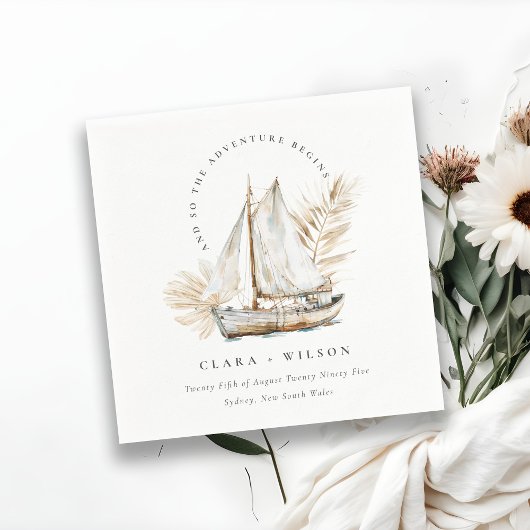 ボホウォーターカラーパームセーロボートシースケー結婚プ スタンダードカクテルナプキン