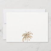 ボホウォーターカラーパームセーロボートシースケー結婚プ ノートカード (裏面)