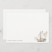 ボホウォーターカラーパームセーロボートシースケー結婚プ ノートカード (正面/裏面)