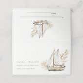 ボホウォーターカラーパームセーロボートシースケー結婚プ プレイスカード (外部開封)