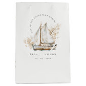 ボホウォーターカラーパームセーロボートシースケー結婚プ ミディアムペーパーバッグ (正面)