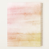 ボホウォーターカラーピンクアップル先生プランナー プランナー手帳 (裏面)