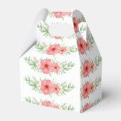 ボホウォーターカラーピンク&アイボリー緑フローラ フェイバーボックス (裏面サイド)