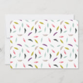 ボホウォーターカラーフェザーグレーアップル先生 ノートカード (裏面)