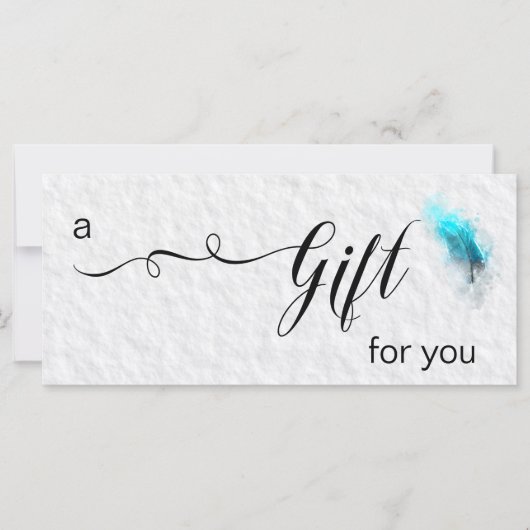 *~*ボホウォーターカラーフェザーボヘミアンシンプル (正面)