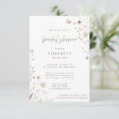 ボホウォーターカラーフラワーズブライダルシャワー 招待状 (スタンド正面)