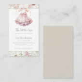 ボホウォーターカラーフラワーズベビーブティック 名刺 (正面/裏面)