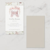 ボホウォーターカラーフラワーズベビーDoula助産師 名刺 (正面/裏面)