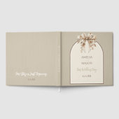 ボホウォーターカラーボー結婚ズゲストブック ゲストブック (全面)