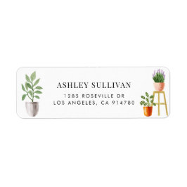 ボホウォーターカラーポッテッドハウスプラント ラベル