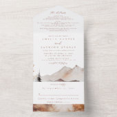 ボホウォーターカラーマウンテン オールインワン招待状 (内側)