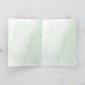 ボホウォーターカラーユーカリおめでとう婚約したとう カード (内部)