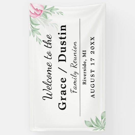 ボホウォーターカラーユーカリグリーナリーファミリー懇親会 横断幕 (縦)