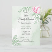 ボホウォーターカラーユーカリ葉懇親会ズグリーンリー 招待状 (スタンド正面)