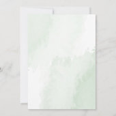 ボホウォーターカラーユーカリ葉懇親会ズグリーンリー 招待状 (裏面)