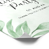 ボホウォーターカラーユーカリ退職歓迎 ポスター (角)