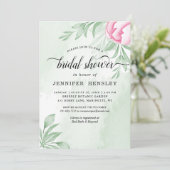 ボホウォーターカラーユーカリ離れブライダルシャワー 招待状 (スタンド正面)