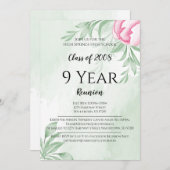 ボホウォーターカラーユーカリ高校懇親会 招待状 (正面/裏面)