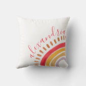 ボホウォーターカラーレインボーネーム子供部屋 クッション (裏面)