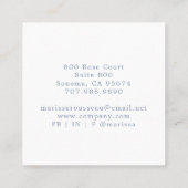 ボホウォーターカラーレインボーベアデイケア スクエア名刺 (裏面)