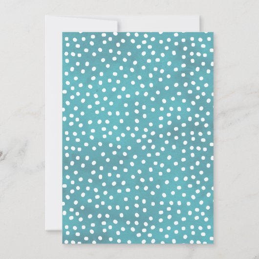 ボホウォーターカラーレインボーベビーシャワー招待状 招待状 (裏面)