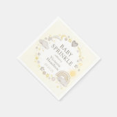 ボホウォーターカラーレインボーベビー振りかけ スタンダードカクテルナプキン (角)