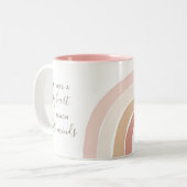 ボホウォーターカラーレインボー先生鑑賞 ツートーンマグカップ (正面左)