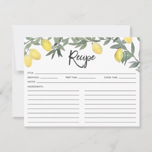 ボホウォーターカラーレモンリースブライダルシャワーレシピ (正面)