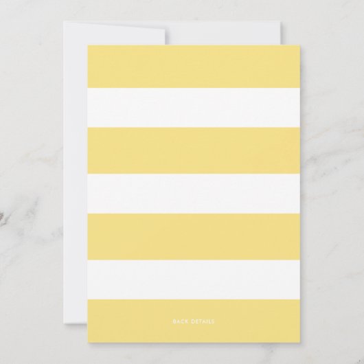 ボホウォーターカラーレモンリースブライダルシャワー 招待状 (裏面)