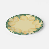 ボホウォーターカラーレモン葉と ペーパープレート (アングル)