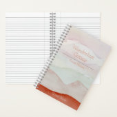 ボホウォーターカラーレンタルゲストブック ノートブック (内側)