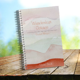 ボホウォーターカラーレンタルゲストブック ノートブック