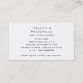 ボホウォーターカラーワイルドフラワーアパレルブティック 名刺 (裏面)