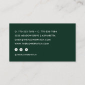 ボホウォーターカラー春ワイルドフラワー  名刺 (裏面)