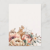 ボホウォーターカラー秋秋フローラ結婚ズ詳細 エンクロージャーカード (裏面)