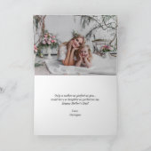 ボホウォーターフローラブーケ写真母の日 カード (内部)