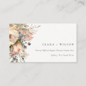 ボホウォーター秋秋フローラズ結婚ウェブサイト エンクロージャーカード (正面)