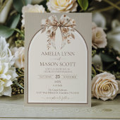 ボホウォーター色のボー結婚ズ 招待状