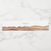 ボホウォーター色の抽象芸術結婚ズ ペットボトルラベル (シングルラベル)