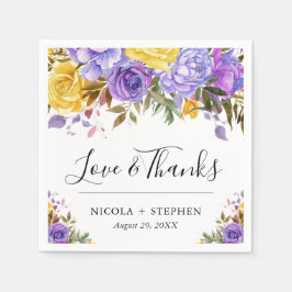 ボホウォーター色の春の花結婚ズ スタンダードカクテルナプキン