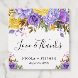 ボホウォーター色の春の花結婚ズ フェイバータグ