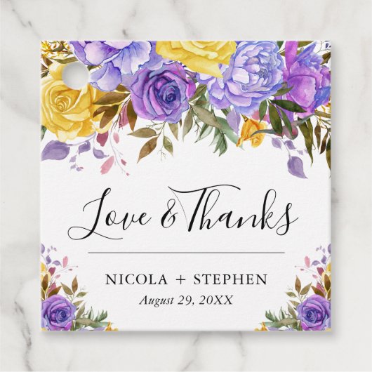 ボホウォーター色の春の花結婚ズ フェイバータグ (正面)