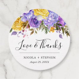 ボホウォーター色の春の花結婚ズ フェイバータグ