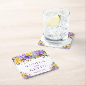 ボホウォーター色の春の花結婚ズ ペーパーコースター (インサイチュ)